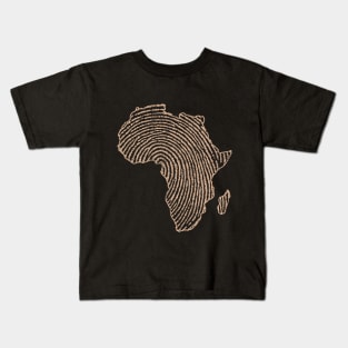 fingerprint africa Kids T-Shirt